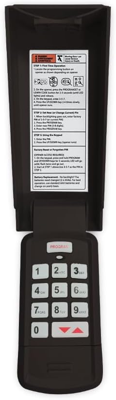 for Overhead Door Keypad, Compatible with All Genie/Overhead Door Garage Door Openers, for Model GK-R OKP-BX 37225R 37332R OKP-BX GK-BX GWKP, GWK-IC, ACSDG, ACSDA1, ACSD1G, B8QACSDA (Black)