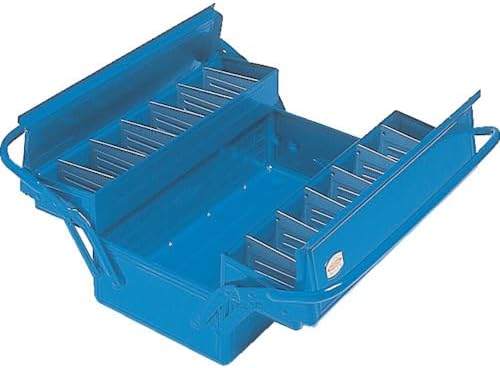 trusco gl-410-b 2-tier tool box, 16.2 x 8.7, close-up detail