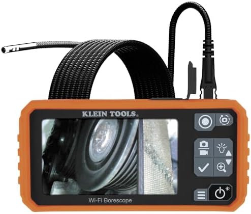 klein tools et19 wi-fi pro borescope, 5.5 mm shown in use