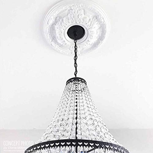 Ekena Millwork CM11PAUWF 11 1/2"OD X 1"P Palmetto Ceiling Medallion, Ultra Pure White