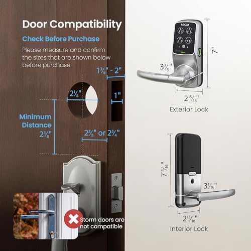 Lockly Secure Pro Wi-Fi Smart Lock with Handle