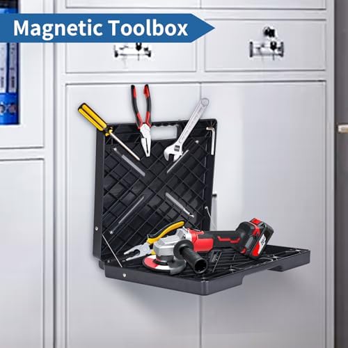 Magnetic Toolbox, Magnetic Laptop Stand Portable Workstation with Magnets