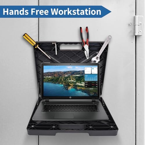 Magnetic Toolbox, Magnetic Laptop Stand Portable Workstation with Magnets