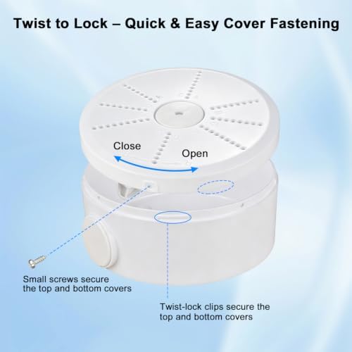 2026 new security camera junction box, wall/ceiling mount showing dimensions