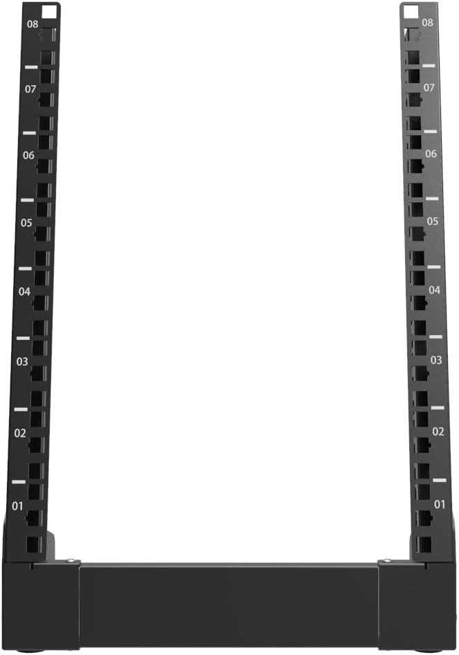 8u small desktop network rack 10" mini open shown in use