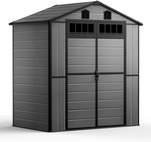 NORTHSKY 6 x 4.5 FT Outdoor Plastic Storage Shed with Floor