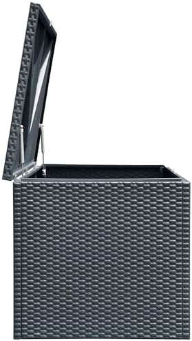 Arrow 4' x 2' x 2' Spacemaker Anthracite 134 Gallon Hot-Dipped Galvanized Steel Storage Deck Box