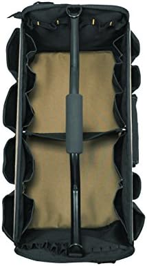 Custom Leathercraft WORK GEAR 1579 20 Inch, Open Top, Soft Sided Tool Box, 27 Pockets