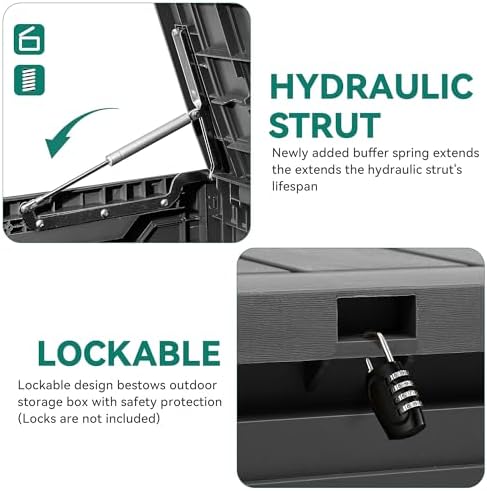 YITAHOME 80 Gallon Outdoor Storage Box