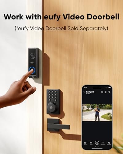 eufy Security Smart Lock C30, Keyless Entry Door Lock, Built-in WiFi, Black
