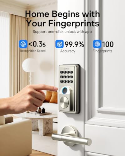 Fingerprint Door Lock ANYBELL Keyless Entry Deadbolt with Electronic Keypad
