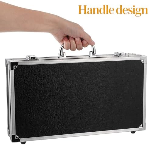 ERINGOGO Aluminum Alloy Toolbox 14.17 X 7.87 X 2.95 in Large Capacity Tool Box with Handle and Safety Clasp Portable Medicine Box for Home Garage School Hospital Storage