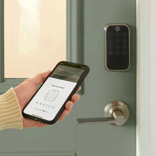 Yale Extended Range WiFi Smart Lock Deadbolt, Satin Nickel