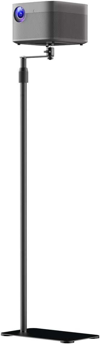 suptek 63.9” Extendable Projector Stand Against Wall Hidden Stand, 360°Swivel