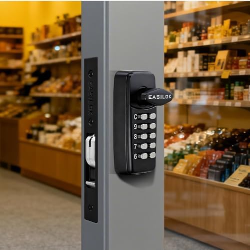 Keyless Keypad Storefront Door Lock Mechanical Commercial Lock