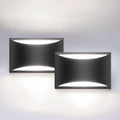 Aipsun Indoor Black Modern LED Wall Sconce Interior Wall Lights Set of 2