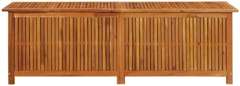 vidaXL Patio Storage Box 68.9"x19.7"x22.8" Solid Acacia Wood