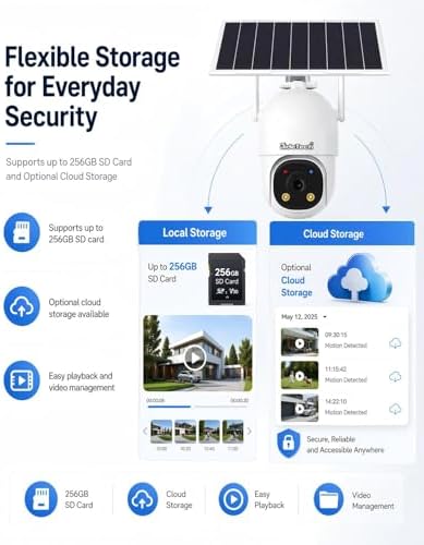 jidetech 3mp 4g lte solar security camera outdoor, package contents