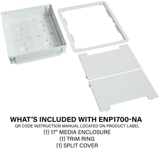 Legrand - OnQ Cable Management, In-Wall Media Box, Dual Purpose Structured