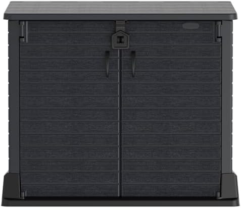 Duramax Storeaway 4 ft. 3 in. x 2 ft. 5 in. x 3 Ft 7 in. Resin Horizontal Outdoor Storage Shed Gray