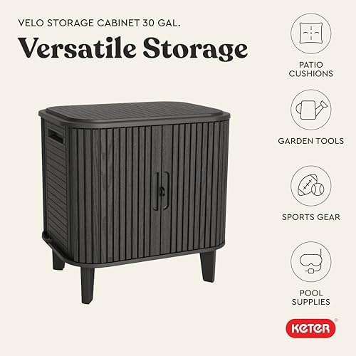 Keter Velo 30 Gallon Outdoor Storage Cabinet