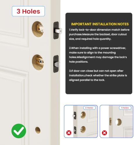 Veise VE06-H Smart Front Door Lock Handle Set, App Control, Matte Black