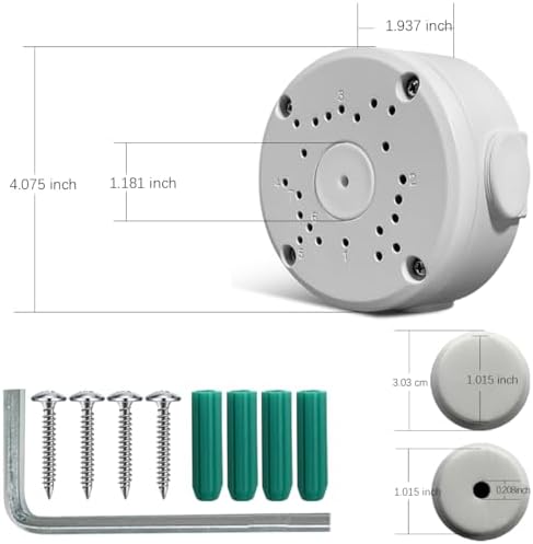oossxx metal aluminum waterproof junction box mount bracket, side view