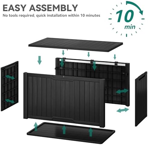 YITAHOME 240 Gallon Extra Large Outdoor Storage Deck Box