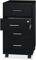 Lorell LYS 26-1/2" Mobile Storage Cabinet - 4-Drawer
