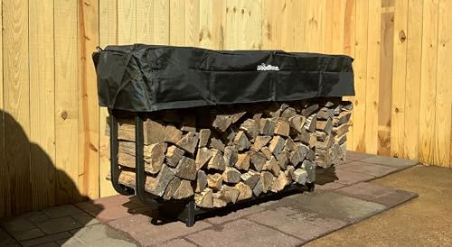 Woodhaven Courtyard Outdoor Firewood Rack With Cover (6 Foot)