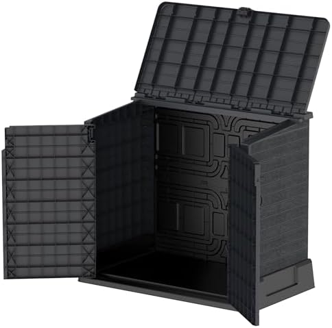 Duramax Storeaway 4 ft. 3 in. x 2 ft. 5 in. x 3 Ft 7 in. Resin Horizontal Outdoor Storage Shed Gray