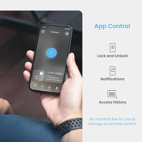 Lockly Secure Pro Wi-Fi Smart Deadbolt Lock - Left Fingerprint Edition
