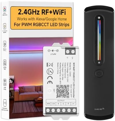 btf-lighting rf 2.4ghz wireless remote rc09rfb & c05w, side view