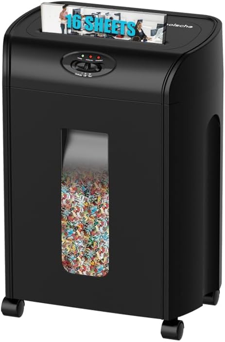 Paper Shredder, 16-Sheet Cross Cut