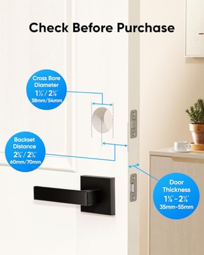 eufy Security Smart Lock Front Door Lever Set, Keyless Entry Deadbolt