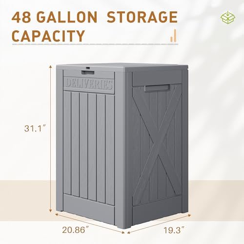 Devoko 48 Gallon Package Delivery Box Outdoor Secure Lockable