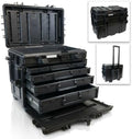 Gray Tools Mobile Tool Chest With Drawers, Military Grade, Certified to MIL standard 8140 level J, STANAG 4280 and IP 67, Waterproof, Stackable, Lockable, Impact Resistant