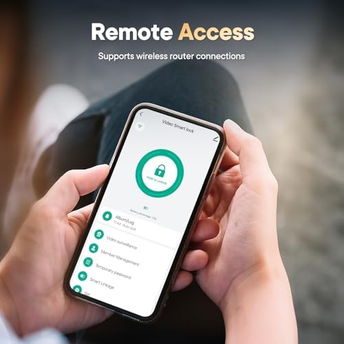 Video Smart Lock with Camera & Doorbell,6-in-1 Keyless Entry Door Lock for Front Door,Deadbolt Lock with Built-in WiFi 2K HDR Camera,Support Fingerprint,Keypad and Voice Unlock,Video Call,App Control