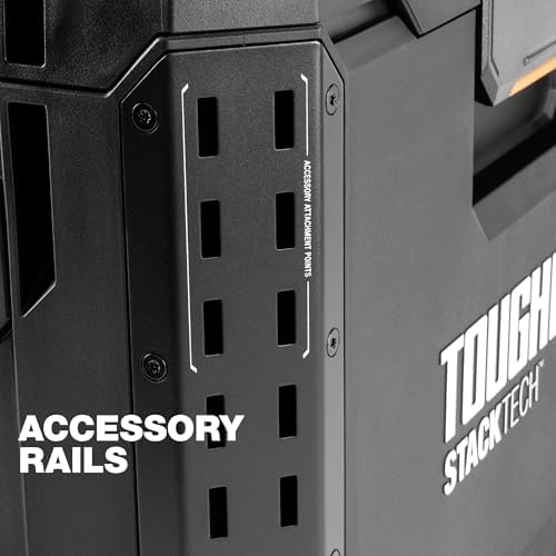 ToughBuilt StackTech Rolling Tool Box with 9-Inch Wheels, 250 lb Capacity