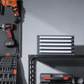 VEVOR Drill Bit Dispenser Cabinet, Five-Drawer Drill Bit Dispenser, 60-Compartment Drill Bit Organizer Cabinet, Drill Dispenser Organizer Cabinet Holder for Jobber Length Wire Gauge Sizes 1 to 60