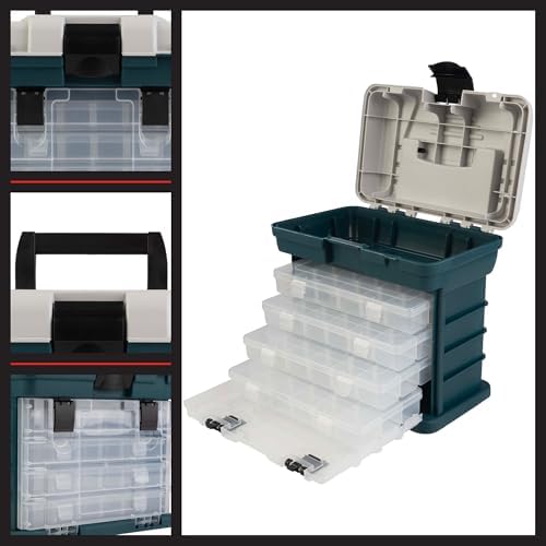 Stalwart Portable Tool Box Small Parts Organizer, Gray