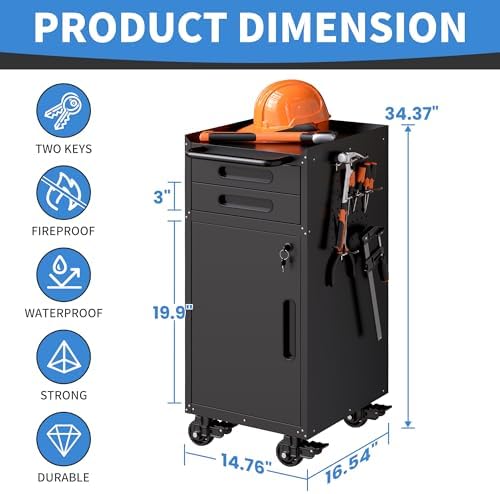 Metal Storage Cabinet for Garage, Tool Cabinet, Utility Cabinet