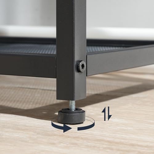 HOOBRO Shoe Bench, 5-Tier Shoe Rack Bench, Industrial Shoe Storage Bench