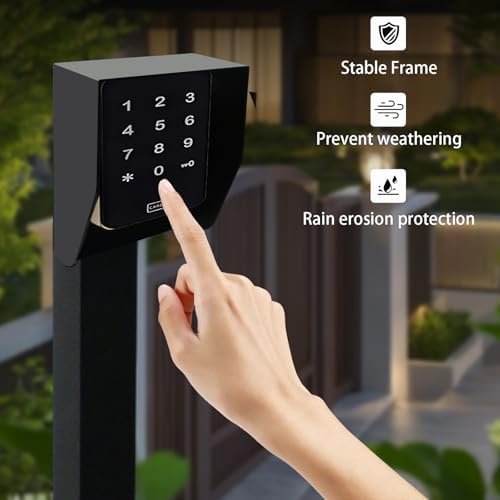 Upgraded Heavy-Duty Keypad Mounting Post, 33-45 Inch Adjustable Height