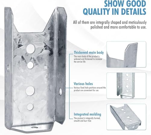 LukLoy 40 Pack 2x4 Brackets for Wood Rail(Screws Not Included)