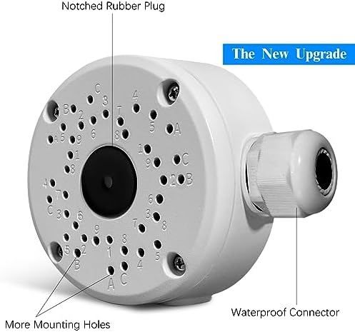 metal universal bullet security camera junction box, view 9
