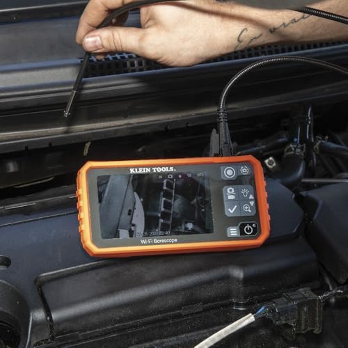 klein tools et19 wi-fi pro borescope, 5.5 mm on a desk or shelf