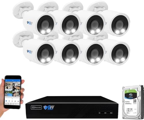 gw security 8 channel 12mp nvr 4k ai shown in use