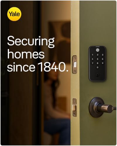 Yale Digital Keypad Deadbolt, Keyless Entry Door Lock, Satin Nickel