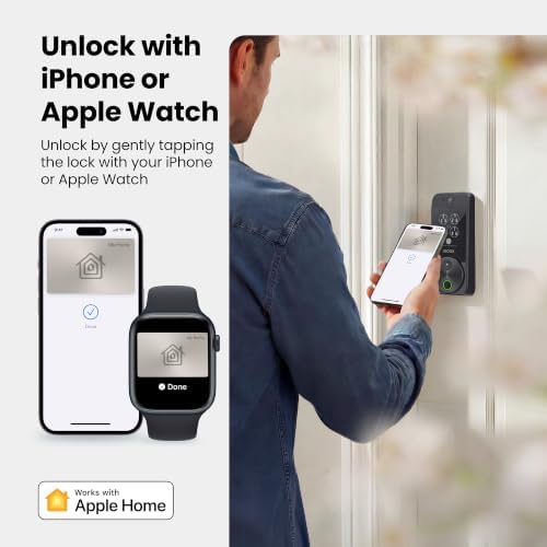 Lockly Visage Zeno Smart Lock - Facial Recognition & Fingerprint Deadbolt